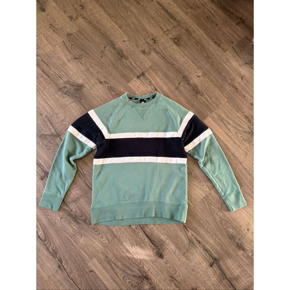 Nike SB Crew Sweatshirt Green With Terry Cloth Band Large